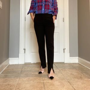 BCBGMAXAZRIA suit pants with split at the cuff